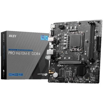 MSI PRO H610M-E 3200MHz DDR4 Soket 1700 M.2 HDMI VGA mATX Anakart