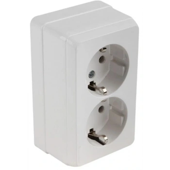 Mutlusan Bron Sıva Üstü İkili Topraklı Priz Beyaz (2160 202 0201)