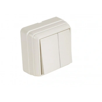 Mutlusan  Bron Sıva Üstü Komütatör Beyaz (2160 302 0201)