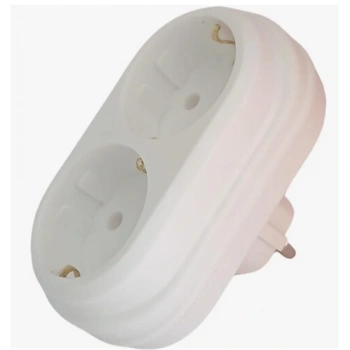 Mutlusan İkili Topraklı Fiş-Priz Düz Tip Beyaz (001 170 033006 00 00)