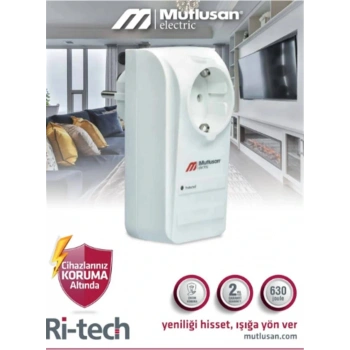 Mutlusan Tekli Şok Korumalı  Priz (001 888 100004 00 00)