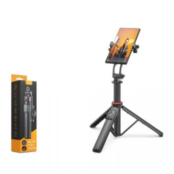 NODAR ND1047 Telefon Tripodu ve Selfie Çubuğu Seti Manyetik Bluetooth Kumandalı 130 cm - Siyah
