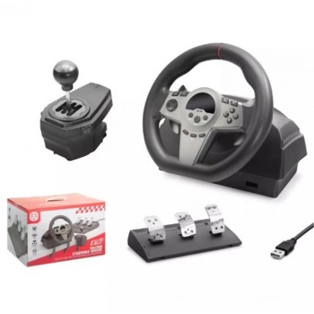 Nodar Nd757 Direksiyon Seti Siyah 270° Ps4-Ps3-Pc-Xbox One-N-Sw-Xbox Series-S P4 Slim P4 Pro Siyah