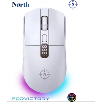 North Odin Pro WL Beyaz 26K DPI 750 IPS 70G UltraLight RGB Kablosuz Gaming Mouse
