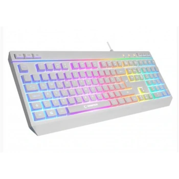 Rampage KM-R57  Beyaz RGB Aydınlatmalı Q Oyuncu Multmedia Klavye ve 12800 DPI Mouse Gaming Set