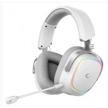 Rampage RETSU Beyaz-Gri Kablosuz 2.4G+ Bluetooth Kumaş  Deri  Earpad Mikrofonlu Oyuncu Kulaklığı