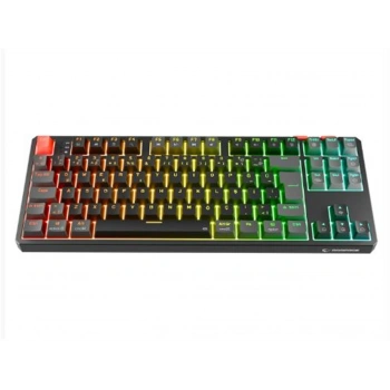 Rampage YORU TKL PRO Siyah-Gri  Type-C  Red Swich Q Kablosuz RGB Mekanik Oyuncu Klavyesi