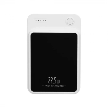 S-link M1021 10000mAh Magsafe 15W HSC22.5W+PD20W+QC3.0 Beyaz LCD Taşınabilir Şarj Cihazı Powerbank