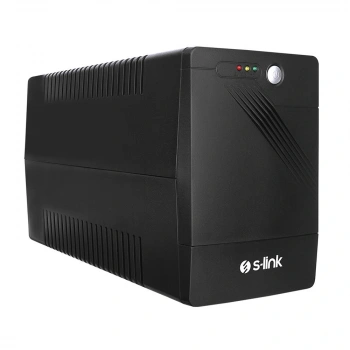 S-link MIGHT U200 2000VA UPS 12V9Ah-2 1200W Siyah Line-Interactive Kesintisiz UPS Güç Kaynağı