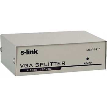 S-link msv-1415 1PC-4 Vga 150mhz Monitör Çoklayıcı