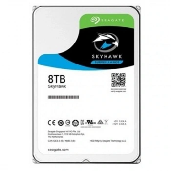 Seagate 8TB ST8000VX010 256 MB Önbellek 5400 RPM 3.5 7-24 Güvenlik (Koyuncu Distribitör Ürünü)
