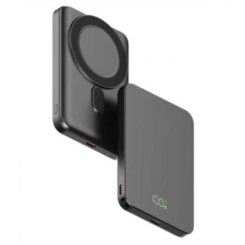 Snapron SNP-3020 Slim PD 22.5W Hızlı Şarj Lcd Ekran Magsafe 5000 mAh Powerbank