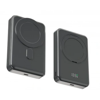 Snapron SNP-3025 PD 22.5W Hızlı Şarj Lcd Ekran Magsafe 10000 mAh Powerbank