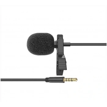 Snopy SN-M20 Siyah Akıllı Telefon ve Youtuber Metal mandallı, Yaka Mikrofonu