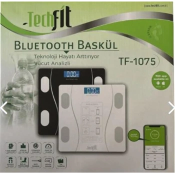 Techfit Dijital Baskül TF-1075 (Bluetooth Özellikli) Hassas Ölçüm (2.5-180kg)