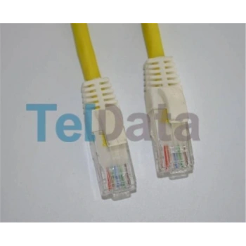 Teldata TLD-030YY Cat6 0.30MT Sarı Utp Patch Kablo