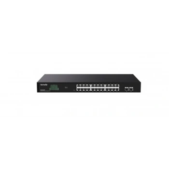 Tenda TEG2226F 24 Port 10-100-1000 + 2 Port SFP Switch Cloud Yönetilebilir Çelik Kasa Switch