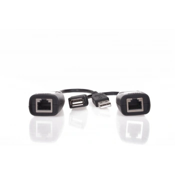 Vcom CU824 USB RJ45 Extender Plastik 45m Uzatıcı