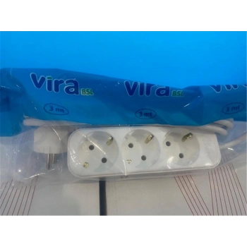 Vira 3lü 2mt Topraklı Priz
