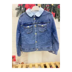 Minnie Mouse Pelluş Kot Ceket