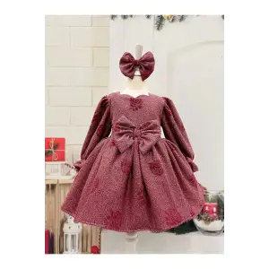 Gül Kurusu Kız Çocuk Elbisesi