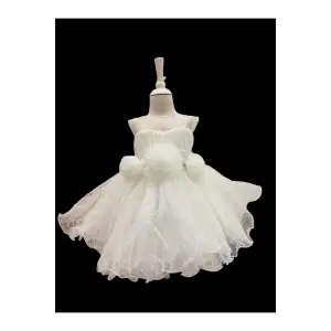 Beyaz Minik Prenses Elbisesi
