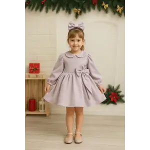 Sim Dökmeyen Kız Çocuk Elbisesi