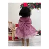 Pembe Payetli Kız Çocuk Elbisesi