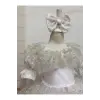 Beyaz Simli Kız Çocuk Elbisesi