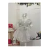 Beyaz Simli Kız Çocuk Elbisesi