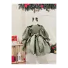 Su Yeşili Bebe Yakaı Kız Çocuk Elbisesi
