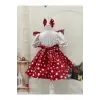 Minnie Mouse Kırmızı Puantiyeli Kız Çocuk Elbisesi