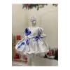 Bahar Desenli Kız Çocuk Elbisesi