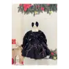 Siyah kadife Kız Çocuk Elbisesi