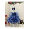 Lacivert Kız Çocuk Elbisesi
