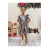 Sıfır Kollu Kız Çocuk Elbisesi