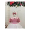 Pembe Parıltılı ı Kız Çocuk Elbisesi