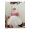 Pembe Parıltılı ı Kız Çocuk Elbisesi