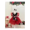 Kırmız Kız Çocuk Elbisesi