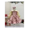 Pudra Pembesi Kız Çocuk Elbisesi