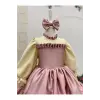 Pudra Pembesi Kız Çocuk Elbisesi