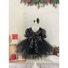 Siyah Payetli Kız Çocuk Elbisesi