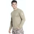 Vogel Tactical Uzun Kollu Yakasız Bej Taktik Tshirt