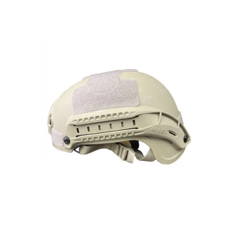 Astüm Koruyucu Kısa Bej Raylı Air-soft Kask Miğfer