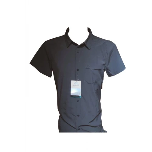 Astüm Siyah Yazlık Gömlek