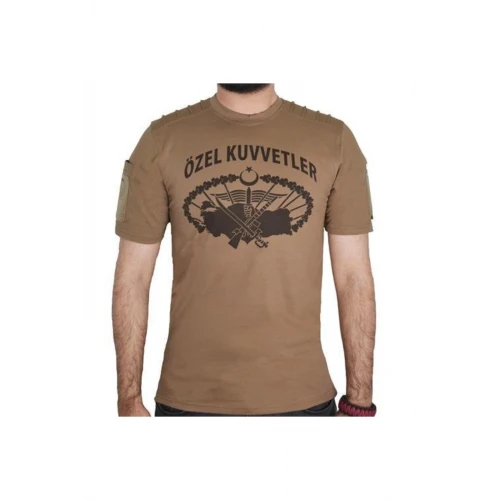 Astüm Özel Kuvvetler Yazılı Kısa Kollu Baskılı Taktik Tişört Nano