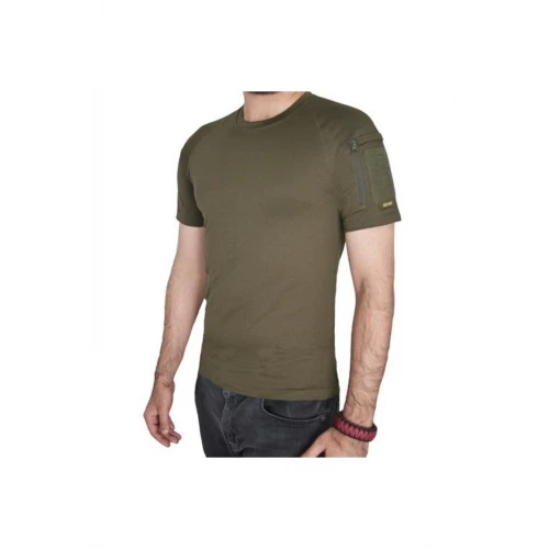 Astüm Özel Kuvvetler Yazılı Kısa Kollu Baskılı Taktik Tişört Haki