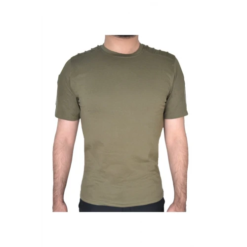 Astüm Dalga Desenli Kısa Kollu Taktik Tişört Haki