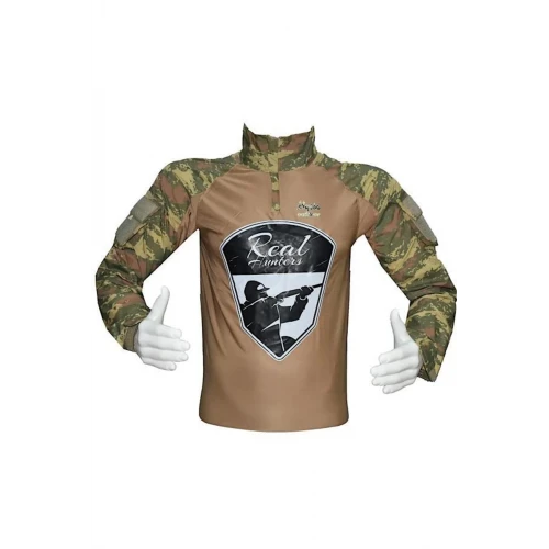 Astüm Avcı Kamuflaj Combat Tişört Avcı Kombat Real Hunters