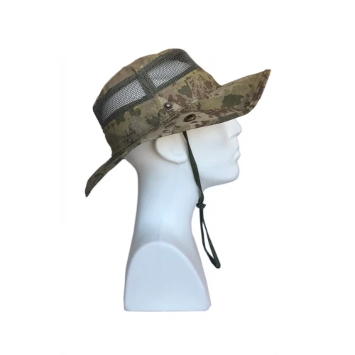 Astüm Kamuflaj Desen Yazlık Katlanabilir Safari Fötr Şapkası